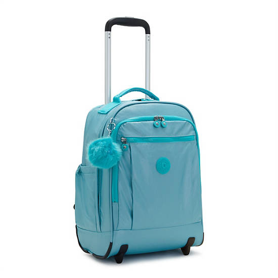 Kipling Gaze Large Metallic Rolling Rugzak Turquoise | België 1399EB